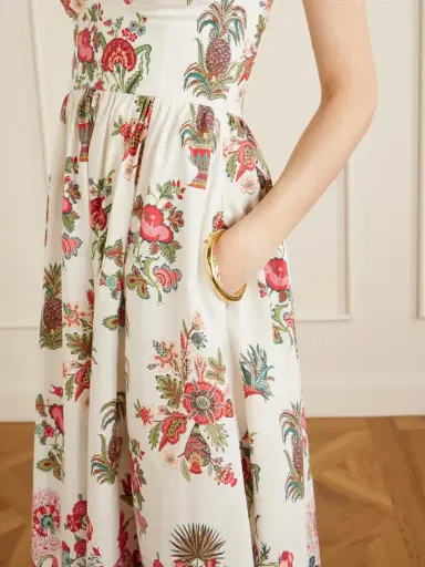 Emporio Sirenuse Johanna Chintz Floral-print Cotton Maxi Dress | Thumbnail 4 Emporio Sirenuse Johanna Chintz Floral-print Cotton Maxi Dress | Thumbnail 4