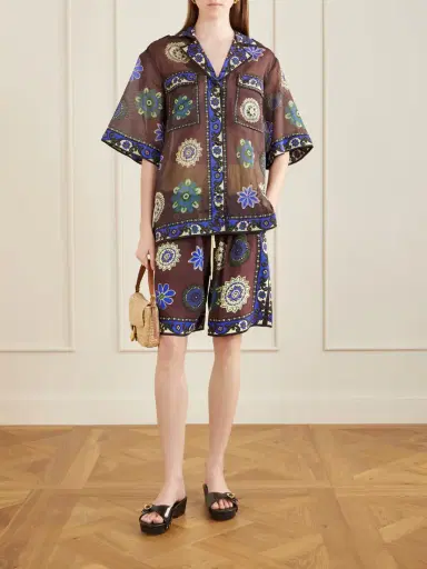 ALÉMAIS Jasper Crepe Printed Shorts | Thumbnail 2 ALÉMAIS Jasper Crepe Printed Shorts | Thumbnail 2