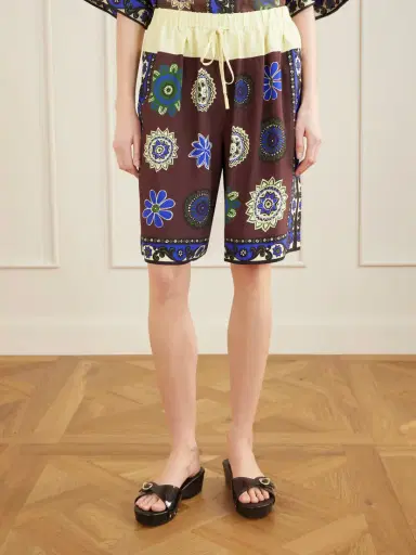 ALÉMAIS Jasper Crepe Printed Shorts | Thumbnail 3 ALÉMAIS Jasper Crepe Printed Shorts | Thumbnail 3