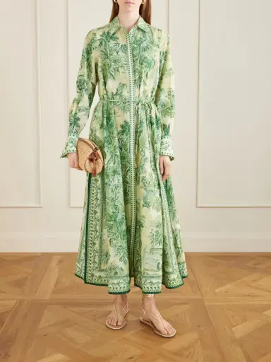 ALÉMAIS Sara Belted Printed Cotton And Silk-blend Maxi Dress | Thumbnail 2 ALÉMAIS Sara Belted Printed Cotton And Silk-blend Maxi Dress | Thumbnail 2