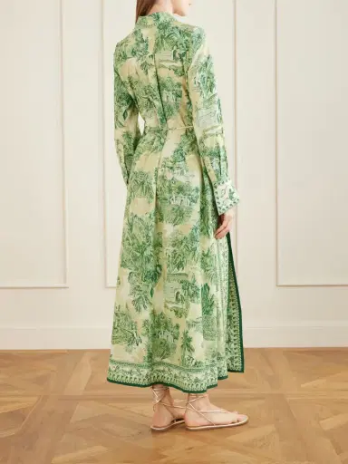 ALÉMAIS Sara Belted Printed Cotton And Silk-blend Maxi Dress | Thumbnail 3 ALÉMAIS Sara Belted Printed Cotton And Silk-blend Maxi Dress | Thumbnail 3
