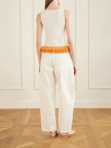 ESCVDO Amada Fringed Crocheted Cotton Tank | Thumbnail 3 ESCVDO Amada Fringed Crocheted Cotton Tank | Thumbnail 3