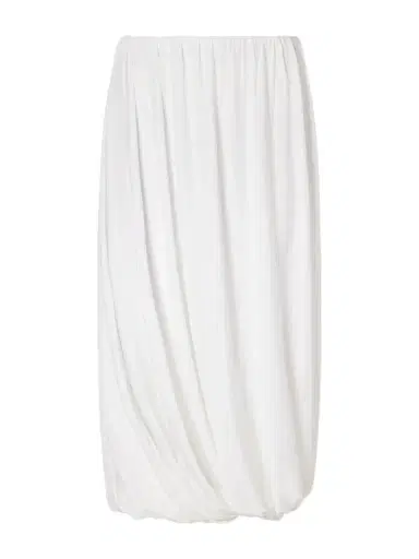 Norma Kamali Pleated Jersey Midi Skirt | Thumbnail 1 Norma Kamali Pleated Jersey Midi Skirt | Thumbnail 1