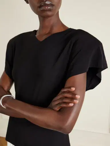 Norma Kamali Stretch-jersey Blouse | Thumbnail 4 Norma Kamali Stretch-jersey Blouse | Thumbnail 4