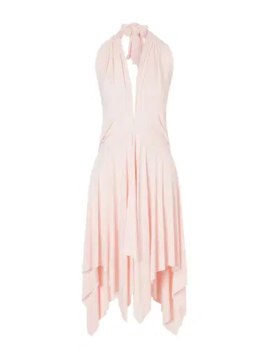 Norma Kamali Pleated Stretch-jersey Mini Dress | Thumbnail 1 Norma Kamali Pleated Stretch-jersey Mini Dress | Thumbnail 1