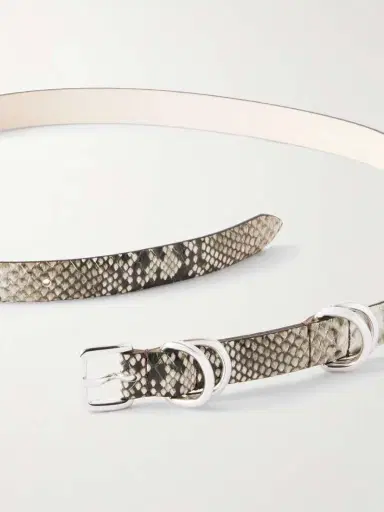 Déhanche Constance Snake-effect Leather Belt | Thumbnail 3 Déhanche Constance Snake-effect Leather Belt | Thumbnail 3