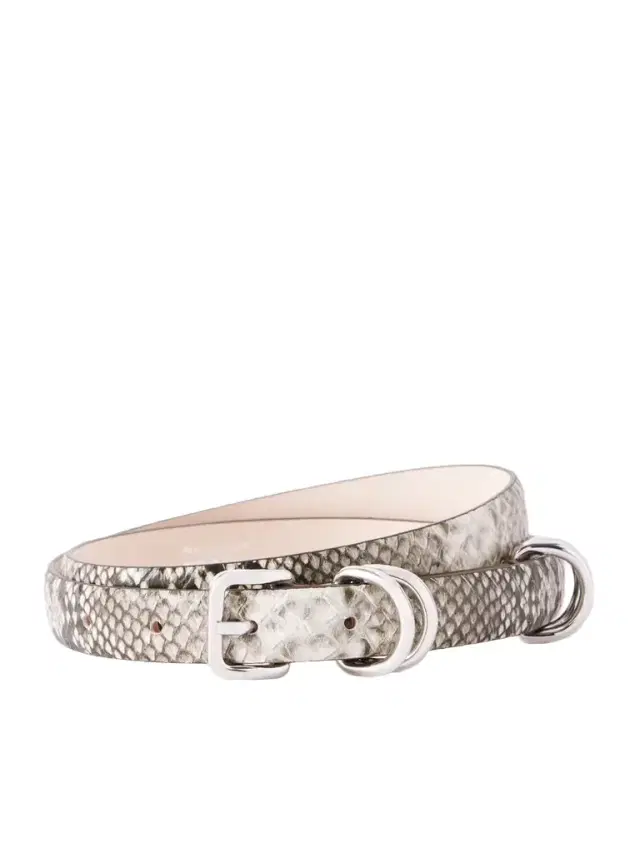 Constance Snake-effect Leather Belt Constance Snake-effect Leather Belt