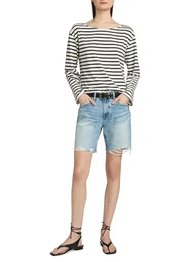 AG Jeans Women's Ex-Boyfriend Denim Bermuda Shorts - Sierra Meadow - Size 31 | Thumbnail 2 AG Jeans Women's Ex-Boyfriend Denim Bermuda Shorts - Sierra Meadow - Size 31 | Thumbnail 2