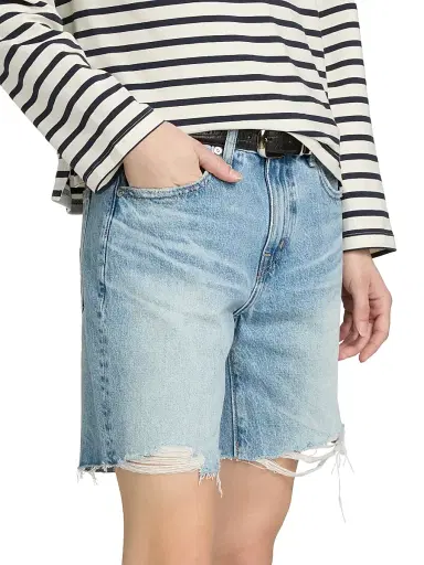 AG Jeans Women's Ex-Boyfriend Denim Bermuda Shorts - Sierra Meadow - Size 31 | Thumbnail 4 AG Jeans Women's Ex-Boyfriend Denim Bermuda Shorts - Sierra Meadow - Size 31 | Thumbnail 4