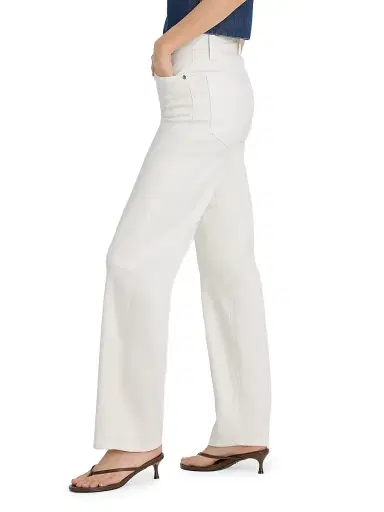 Good American Women's Good True Straight-Leg Jeans - White | Thumbnail 3 Good American Women's Good True Straight-Leg Jeans - White | Thumbnail 3