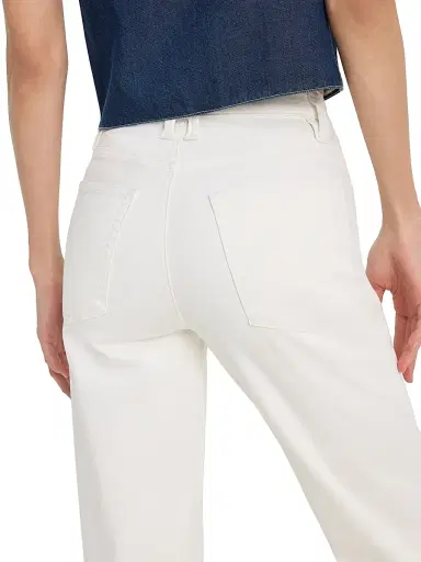 Good American Women's Good True Straight-Leg Jeans - White | Thumbnail 6 Good American Women's Good True Straight-Leg Jeans - White | Thumbnail 6