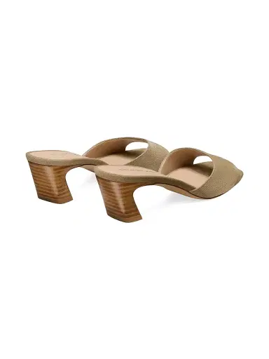 Stuart Weitzman Women's Stassi 50MM Slide Sandals - Golden Olive | Thumbnail 3 Stuart Weitzman Women's Stassi 50MM Slide Sandals - Golden Olive | Thumbnail 3