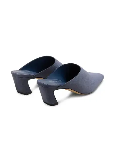 Stuart Weitzman Women's Stassi 50MM Suede Mules - Stormy Blue | Thumbnail 3 Stuart Weitzman Women's Stassi 50MM Suede Mules - Stormy Blue | Thumbnail 3