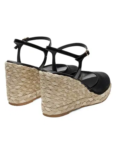 Stuart Weitzman Women's Bareitall Espadrille Wedges - Black | Thumbnail 3 Stuart Weitzman Women's Bareitall Espadrille Wedges - Black | Thumbnail 3
