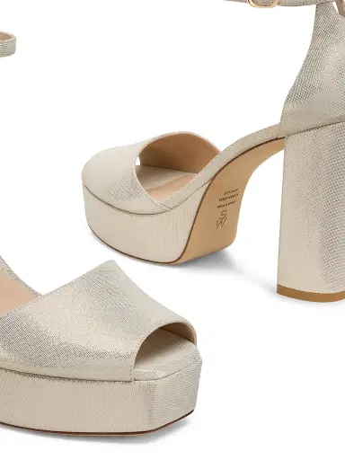 Stuart Weitzman Women's Sabrina 110MM Leather Platform Sandals - Linen | Thumbnail 5 Stuart Weitzman Women's Sabrina 110MM Leather Platform Sandals - Linen | Thumbnail 5