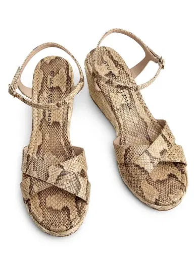 Stuart Weitzman Women's Dayna 65MM Espadrille Leather Sandals - Adobe Pink - Size 9.5 | Thumbnail 4 Stuart Weitzman Women's Dayna 65MM Espadrille Leather Sandals - Adobe Pink - Size 9.5 | Thumbnail 4
