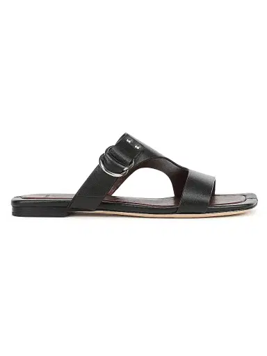 Vince Women's Verona Leather Sandals - Black | Thumbnail 1 Vince Women's Verona Leather Sandals - Black | Thumbnail 1