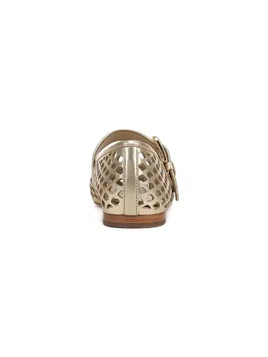 Vince Women's Daniela Perforated Leather Mary Janes - Champagne | Thumbnail 3 Vince Women's Daniela Perforated Leather Mary Janes - Champagne | Thumbnail 3