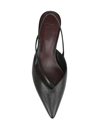 Vince Women's Clara Leather Slingback Pumps - Black | Thumbnail 4 Vince Women's Clara Leather Slingback Pumps - Black | Thumbnail 4