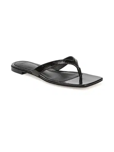 Vince Women's San Juan Leather Sandals - Black | Thumbnail 2 Vince Women's San Juan Leather Sandals - Black | Thumbnail 2