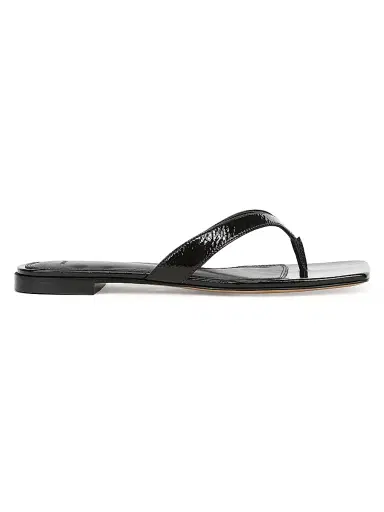 Vince Women's San Juan Leather Sandals - Black | Thumbnail 1 Vince Women's San Juan Leather Sandals - Black | Thumbnail 1