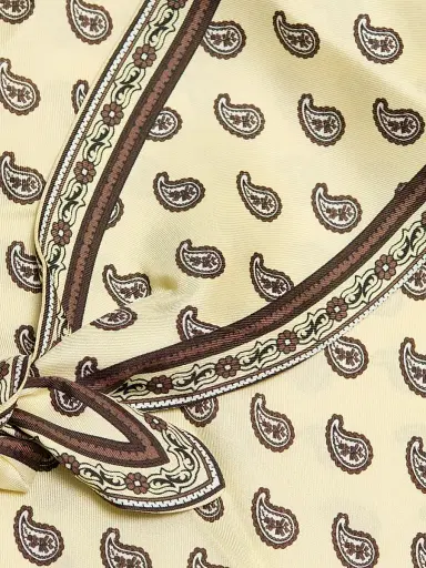 DÔEN Women's Amorette Paisley Silk Tie-Strap Midi-Dress - Sunlight Taormina Paisley | Thumbnail 7 DÔEN Women's Amorette Paisley Silk Tie-Strap Midi-Dress - Sunlight Taormina Paisley | Thumbnail 7
