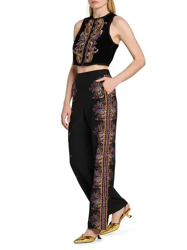 Etro Women's Paisley Straight-Leg Trousers | Thumbnail 2 Etro Women's Paisley Straight-Leg Trousers | Thumbnail 2