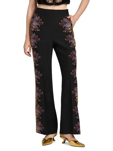 Etro Women's Paisley Straight-Leg Trousers | Thumbnail 3 Etro Women's Paisley Straight-Leg Trousers | Thumbnail 3