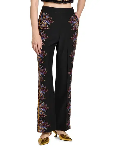 Etro Women's Paisley Straight-Leg Trousers | Thumbnail 4 Etro Women's Paisley Straight-Leg Trousers | Thumbnail 4