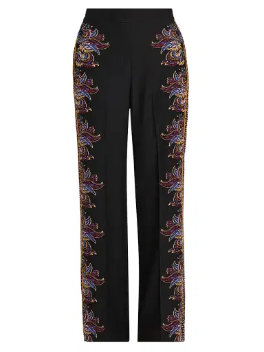 Etro Women's Paisley Straight-Leg Trousers | Thumbnail 1 Etro Women's Paisley Straight-Leg Trousers | Thumbnail 1