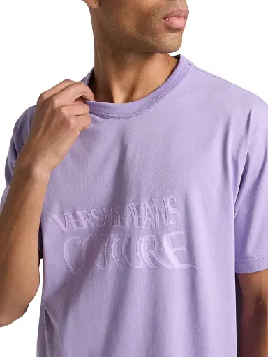 Versace Jeans Couture Men's Screen-Printed Logo Cotton T-Shirt | Thumbnail 6 Versace Jeans Couture Men's Screen-Printed Logo Cotton T-Shirt | Thumbnail 6