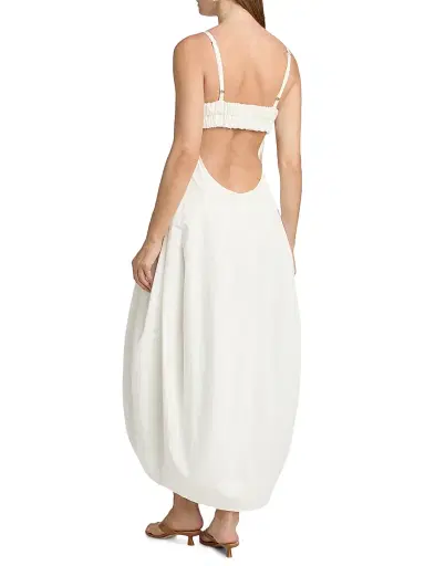 A.L.C. Women's Nina Cotton-Blend Scoopneck Midi-Dress - Bone China - Size 14 | Thumbnail 5 A.L.C. Women's Nina Cotton-Blend Scoopneck Midi-Dress - Bone China - Size 14 | Thumbnail 5