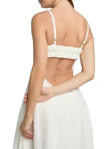A.L.C. Women's Nina Cotton-Blend Scoopneck Midi-Dress - Bone China - Size 14 | Thumbnail 6 A.L.C. Women's Nina Cotton-Blend Scoopneck Midi-Dress - Bone China - Size 14 | Thumbnail 6