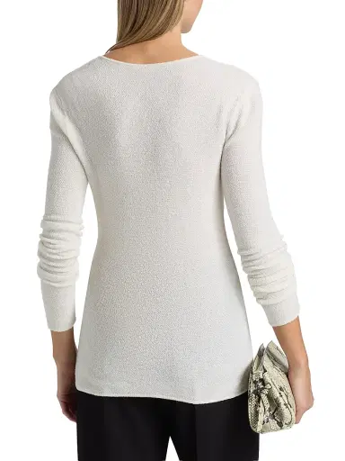 The Elder Statesman Women's Pebble Beth Wrap Cardigan - | Thumbnail 5 The Elder Statesman Women's Pebble Beth Wrap Cardigan - | Thumbnail 5