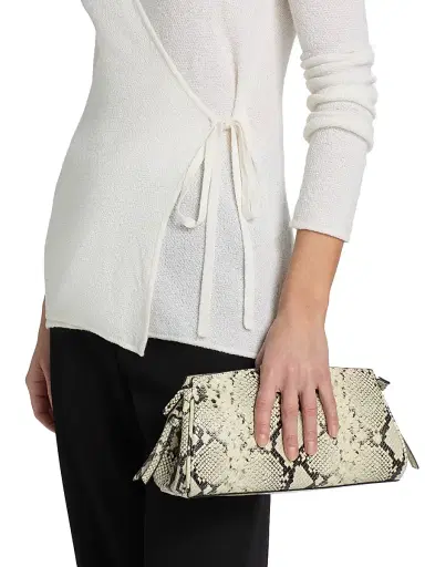 The Elder Statesman Women's Pebble Beth Wrap Cardigan - | Thumbnail 6 The Elder Statesman Women's Pebble Beth Wrap Cardigan - | Thumbnail 6