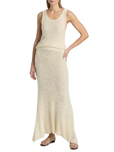 The Elder Statesman Women's Ella Bouclé Knit Maxi Skirt - | Thumbnail 2 The Elder Statesman Women's Ella Bouclé Knit Maxi Skirt - | Thumbnail 2