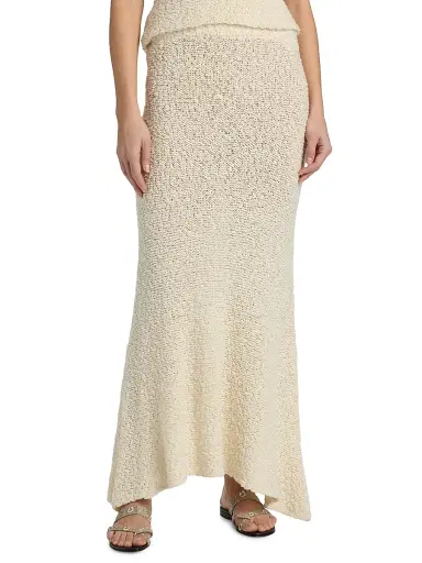 The Elder Statesman Women's Ella Bouclé Knit Maxi Skirt - | Thumbnail 3 The Elder Statesman Women's Ella Bouclé Knit Maxi Skirt - | Thumbnail 3
