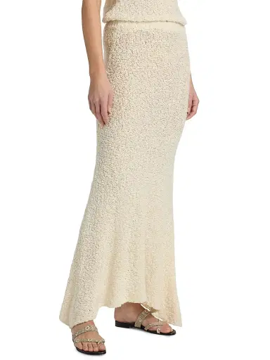 The Elder Statesman Women's Ella Bouclé Knit Maxi Skirt - | Thumbnail 4 The Elder Statesman Women's Ella Bouclé Knit Maxi Skirt - | Thumbnail 4