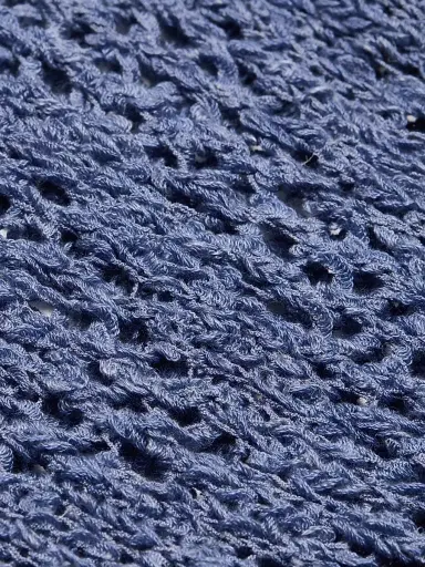 The Elder Statesman Women's Lake Pointelle Sweater - Denim | Thumbnail 7 The Elder Statesman Women's Lake Pointelle Sweater - Denim | Thumbnail 7