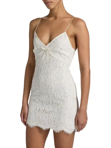 LoveShackFancy Women's Petaline Scalloped-Hem Minidress - | Thumbnail 4 LoveShackFancy Women's Petaline Scalloped-Hem Minidress - | Thumbnail 4