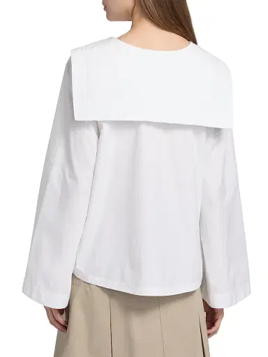 3.1 Phillip Lim Women's Sailor Cotton Wrap Shirt - White | Thumbnail 5 3.1 Phillip Lim Women's Sailor Cotton Wrap Shirt - White | Thumbnail 5