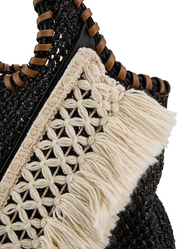 3.1 Phillip Lim Women's Mini Fringed Raffia Tote Bag | Thumbnail 6 3.1 Phillip Lim Women's Mini Fringed Raffia Tote Bag | Thumbnail 6