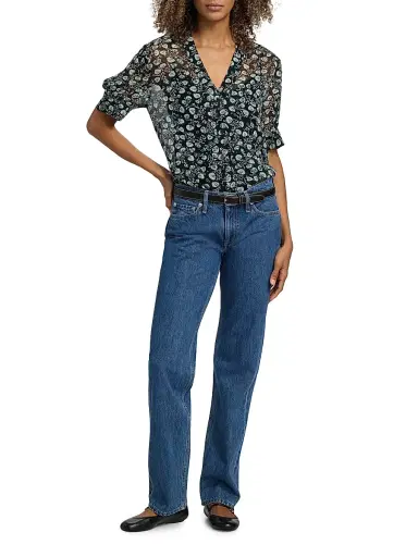rag & bone Women's Taylor Floral Sheer Shirt - Salute Floral | Thumbnail 2 rag & bone Women's Taylor Floral Sheer Shirt - Salute Floral | Thumbnail 2