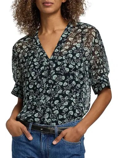 rag & bone Women's Taylor Floral Sheer Shirt - Salute Floral | Thumbnail 6 rag & bone Women's Taylor Floral Sheer Shirt - Salute Floral | Thumbnail 6