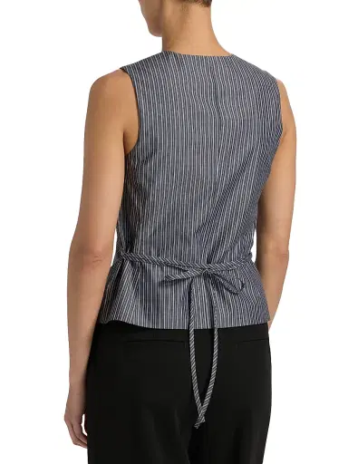 rag & bone Women's Paulette Striped Poplin Vest | Thumbnail 5 rag & bone Women's Paulette Striped Poplin Vest | Thumbnail 5