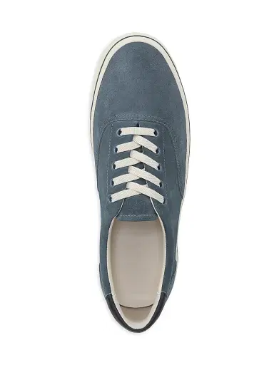 Vince Men's Seaside Suede Low-Top Sneakers - Uniform Blue | Thumbnail 4 Vince Men's Seaside Suede Low-Top Sneakers - Uniform Blue | Thumbnail 4