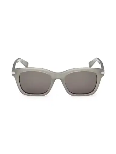 Zegna Men's 54MM Square Sunglasses - Grey | Thumbnail 2 Zegna Men's 54MM Square Sunglasses - Grey | Thumbnail 2