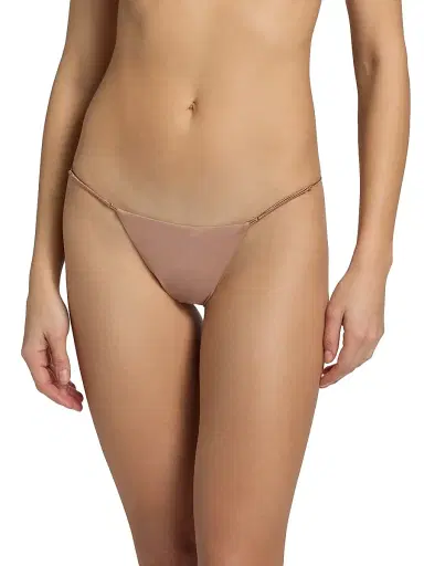 Kiki de Montparnasse Women's Echauffe G-String Thong - Caf | Thumbnail 3 Kiki de Montparnasse Women's Echauffe G-String Thong - Caf | Thumbnail 3
