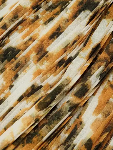 Et Ochs Women's Micah Abstract Chiffon Pleated Gown - Golden Multi | Thumbnail 7 Et Ochs Women's Micah Abstract Chiffon Pleated Gown - Golden Multi | Thumbnail 7