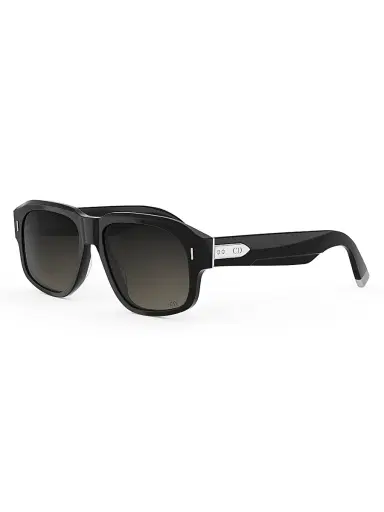 Dior Men's Tailoring N1I 57MM Geometric Sunglasses - Black | Thumbnail 1 Dior Men's Tailoring N1I 57MM Geometric Sunglasses - Black | Thumbnail 1
